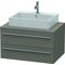 Duravit Konsolenunterschrank X-LARGE 440x800x548mm flannel grey seidenmatt