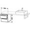 Duravit Konsolenunterschrank X-LARGE 440x400x478mm flannel grey hochglanz