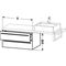Duravit Konsolenunterschrank X-LARGE 440x800x548mm schwarz hochglanz