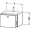 Duravit Waschtischunterbau BRIOSO Gri Frontfarbe 442x620x479mm lichtbl ma