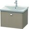 Duravit Waschtischunterbau BRIOSO Griff chrom 450x620x479mm leinen