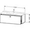 Duravit Waschtischunterbau BRIOSO Gri Frontfarbe 450x1220x479mm weiß matt