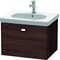 Duravit Waschtischunterbau BRIOSO Gri chrom 452x620x469mm kastanie dunkel
