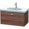 Duravit Waschtischunterbau BRIOSO Griff chrom 452x820x469mm nussbaum natur