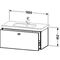 Duravit Waschtischunterbau BRIOSO Gri Frontfarbe 452x1020x469mm weiß matt
