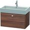Duravit Waschtischunterbau BRIOSO Griff chrom 442x784x459mm nussbaum natur