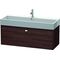 Duravit Waschtischunterbau BRIOSO Gri chrom 442x1184x459mm kastanie dunkel