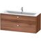 Duravit Waschtischunterbau BRIOSO Griffe chr 553x1220x479mm nussbaum natur