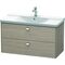 Duravit Waschtischunterbau BRIOSO Griffe chrom 561x1020x479mm pine silver