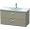 Duravit Waschtischunterbau BRIOSO Griffe chrom 561x1020x479mm leinen