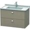 Duravit Waschtischunterbau BRIOSO Griffe chrom 563x820x469mm leinen