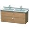 Duravit Waschtischunterbau BRIOSO Griffe chr 563x1220x469mm europ. eiche