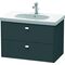 Duravit Waschtischunterbau BRIOSO Griffe chrom 563x820x469mm graphit matt
