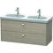 Duravit Waschtischunterbau BRIOSO Griffe chrom 563x1170x469mm pine silver