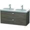 Duravit Waschtischunterbau BRIOSO Griffe chrom 563x1170x469mm pine terra