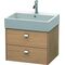 Duravit Waschtischunterbau BRIOSO Griffe chr 442x584x459mm europ. eiche