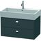 Duravit Waschtischunterbau BRIOSO Griffe chrom 442x784x459mm graphit matt