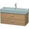 Duravit Waschtischunterbau BRIOSO Griffe chr 442x984x459mm europ. eiche