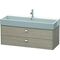 Duravit Waschtischunterbau BRIOSO Griffe chrom 442x1184x459mm pine silver