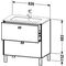 Duravit Waschtischunterbau BRIOSO Griffe chr 683x820x479mm lichtblau matt