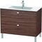 Duravit Waschtischunterbau BRIOSO Griffe chr 683x1020x479mm NB dunkel