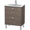 Duravit WT-Unterbau BRIOSO COMPACT Griffe chr 683x620x389mm weiß hochglanz