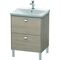 Duravit Waschtischunterbau BRIOSO Griffe chrom 691x620x479mm pine silver