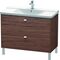 Duravit Waschtischunterbau BRIOSO Griffe chr 691x1020x479mm NB dunkel
