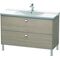 Duravit Waschtischunterbau BRIOSO Griffe chrom 691x1220x479mm pine silver