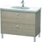 Duravit Waschtischunterbau BRIOSO Griffe chrom 693x1020x469mm pine silver