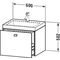 Duravit Waschtischunterbau BRIOSO 502x600x480mm WT Vero Air o HL grap ma