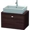 Duravit Konsolenunterschrank BRIOSO Gri chrom 442x720x480mm kastanie dunkel