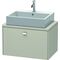 Duravit Konsolenunterschrank BRIOSO Griff chrom 442x720x480mm taupe matt