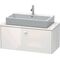 Duravit Konsolenunterschrank BRIOSO Griff chrom 442x1020x480mm taupe matt