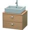 Duravit Konsolenunterschrank BRIOSO Griffe chr 442x620x480mm europ. eiche