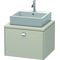 Duravit Konsolenunterschrank BRIOSO Griff chrom 442x620x550mm taupe matt