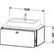 Duravit Konsolenunterschrank BRIOSO Griff chrom 442x1020x550mm basalt matt
