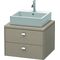 Duravit Konsolenunterschrank BRIOSO Griffe chrom 442x620x550mm leinen