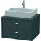 Duravit Konsolenunterschrank BRIOSO Griffe chrom 442x720x550mm graphit matt