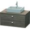 Duravit Konsolenunterschrank BRIOSO Griffe chrom 442x920x550mm pine terra