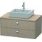 Duravit Konsolenunterschrank BRIOSO Griffe chrom 442x920x550mm leinen