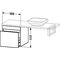 Duravit Konsolenunterschrank DURASTYLE 512x500x548mm betongrau matt/weiß matt