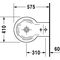 Duravit Wand-Bidet STARCK 1 m ÜL HLB 410x575mm 1 Hahnloch weiß WG