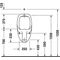 Duravit Urinal BEN 370x350mm m Fliege Zulauf von oben weiß