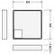 Duravit Wannenträger D-CODE für 720103, 1000x1000mm