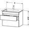 Duravit Waschtischunterbau DURASTYLE 448x580x610mm lichtblau matt/weiß matt