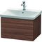 Duravit Waschtischunterbau L-CUBE 620x481x405mm nussbaum dunkel
