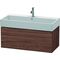 Duravit Waschtischunterbau L-CUBE 394x984x459mm nussbaum dunkel
