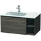 Duravit Waschtischunterbau L-CUBE 400x820x481mm, Becken links pine terra