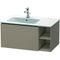 Duravit Waschtischunterbau L-CUBE 400x820x481mm, Becken links leinen